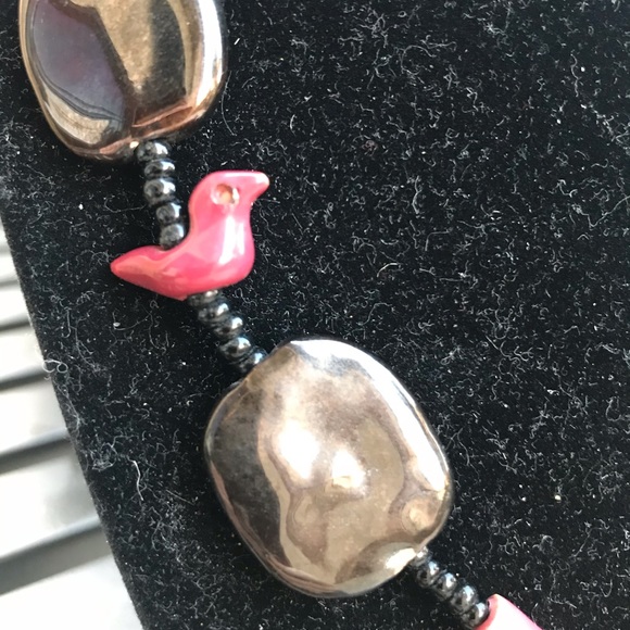 Kenyan Ceramic Bead Necklace - Picture 3 of 9